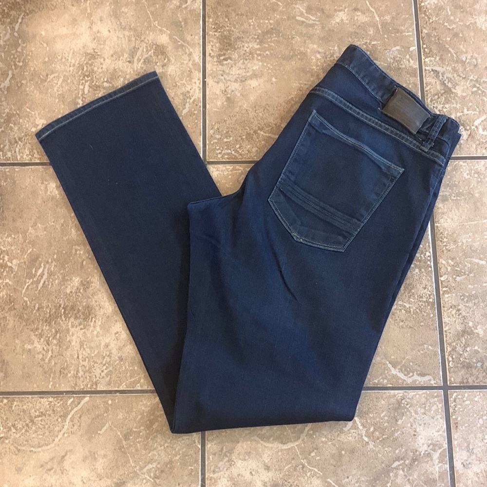Agave Slim Straight Blue Jeans Button Fly